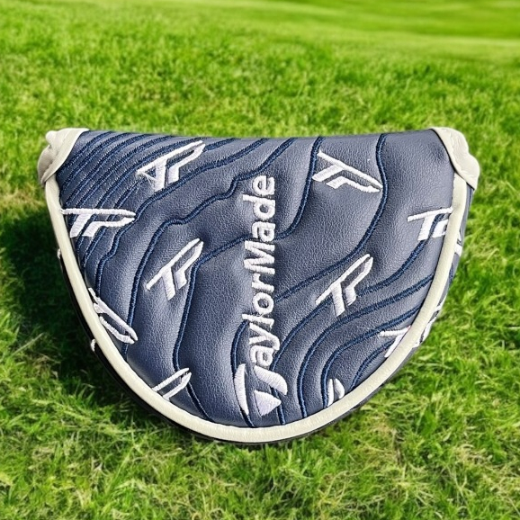 ปลอกคลุมพัตเตอร TM Golf New TP Hydroblast Blue White Mallet Golf Putter Headcover