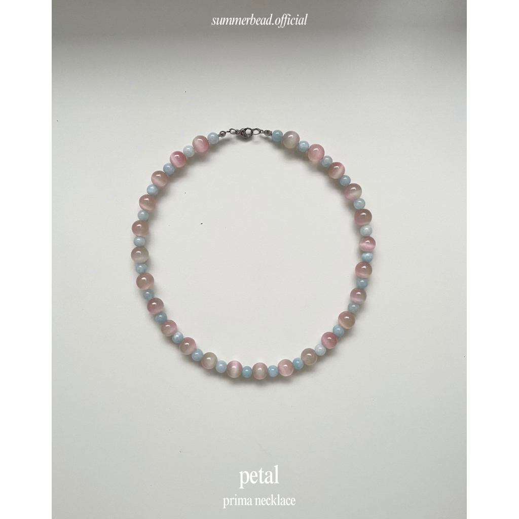 SMB - สร้อยคอหินแท้รุ่น “Prima” 🦢🫧🗽🎀