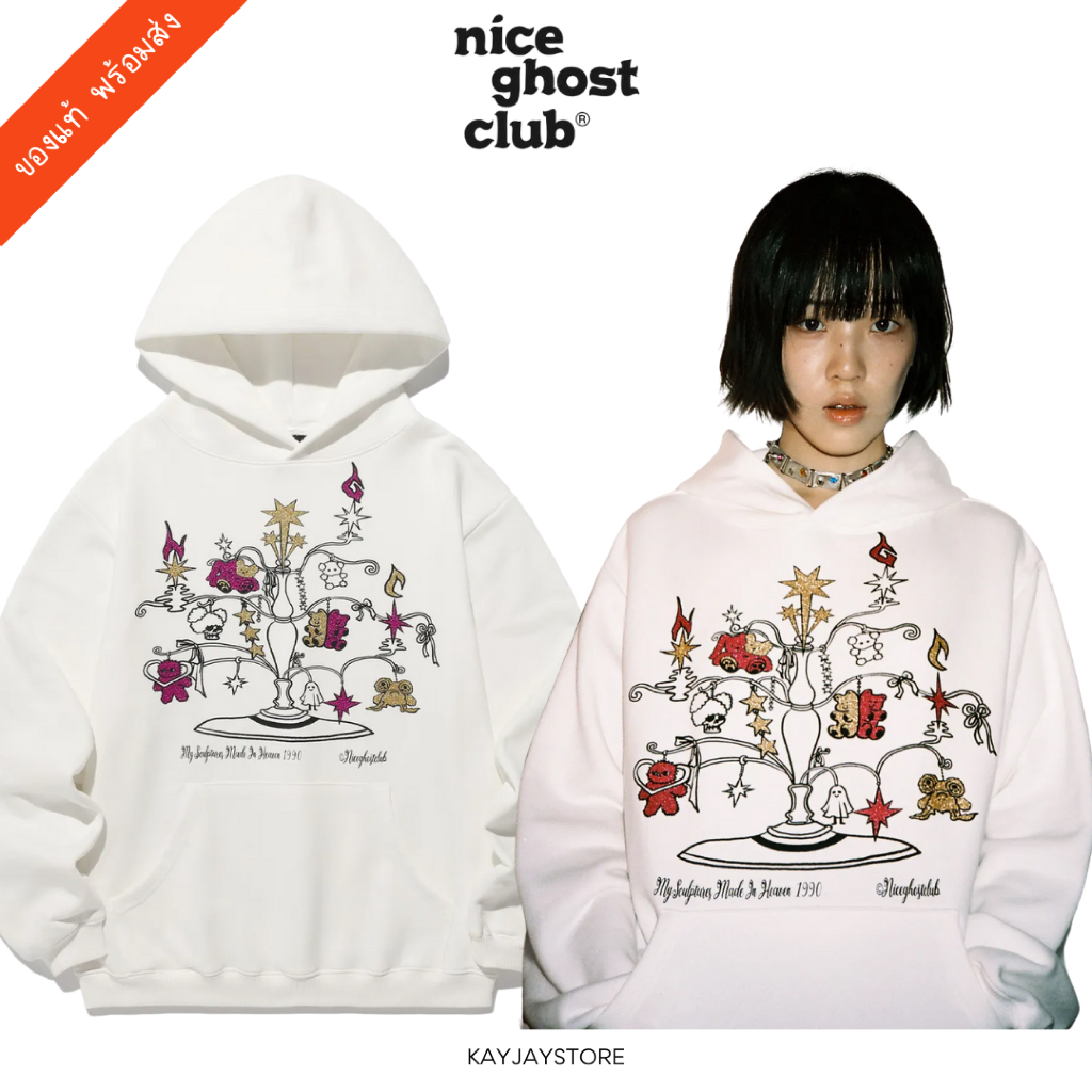 ✨พร้อมส่ง✨ Niceghostclub เสื้อ Heaven Sculpture Hoodie ของแท้ 100%