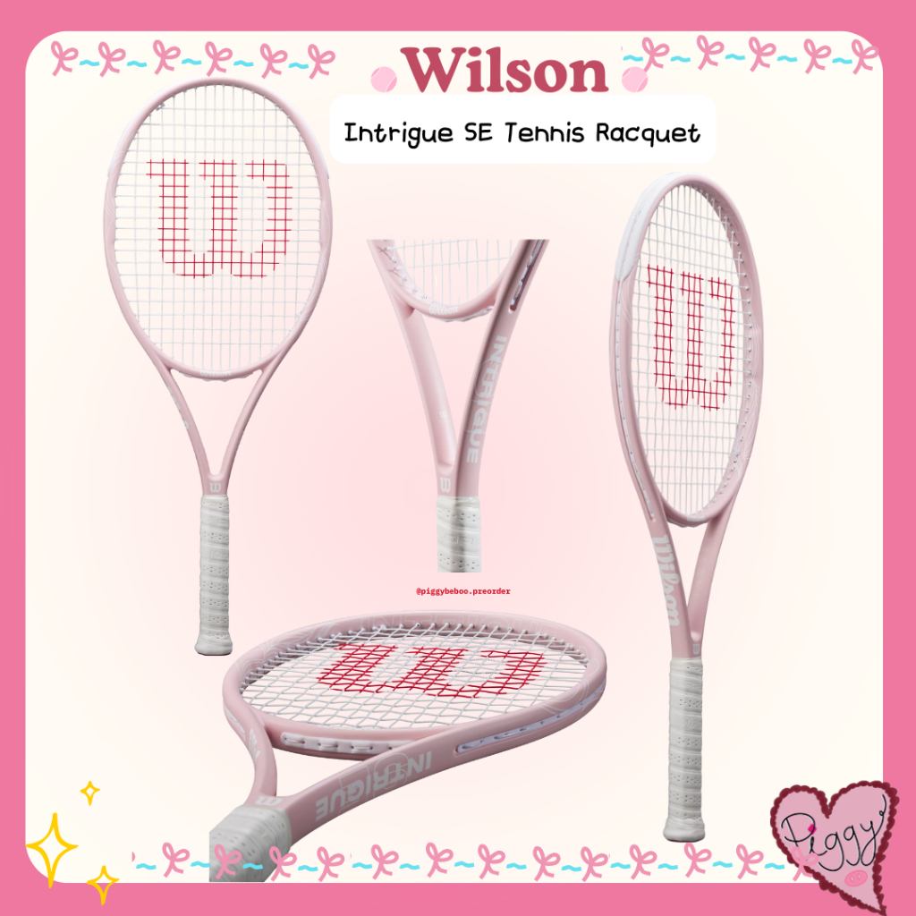 [พร้อมส่งในไทย] ไม้เทนนิส Wilson Intrigue SE Tennis Racket ไม้เทนนิสสีชมพู ของแท้