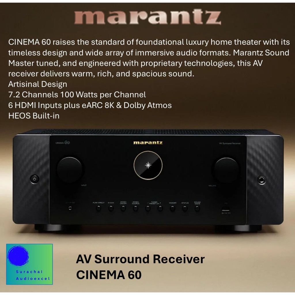MARANTZ : CINEMA-60 (BLACK)A/V Receiver