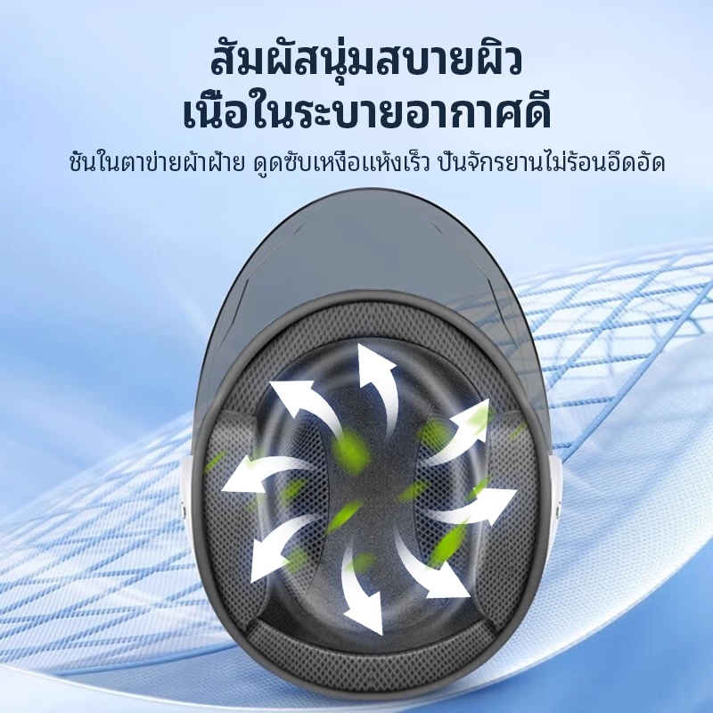 หมวกกันน็อกครึ่งใบ มีเลนส์ป้องกันแสงสะท้อน thumbnail 5