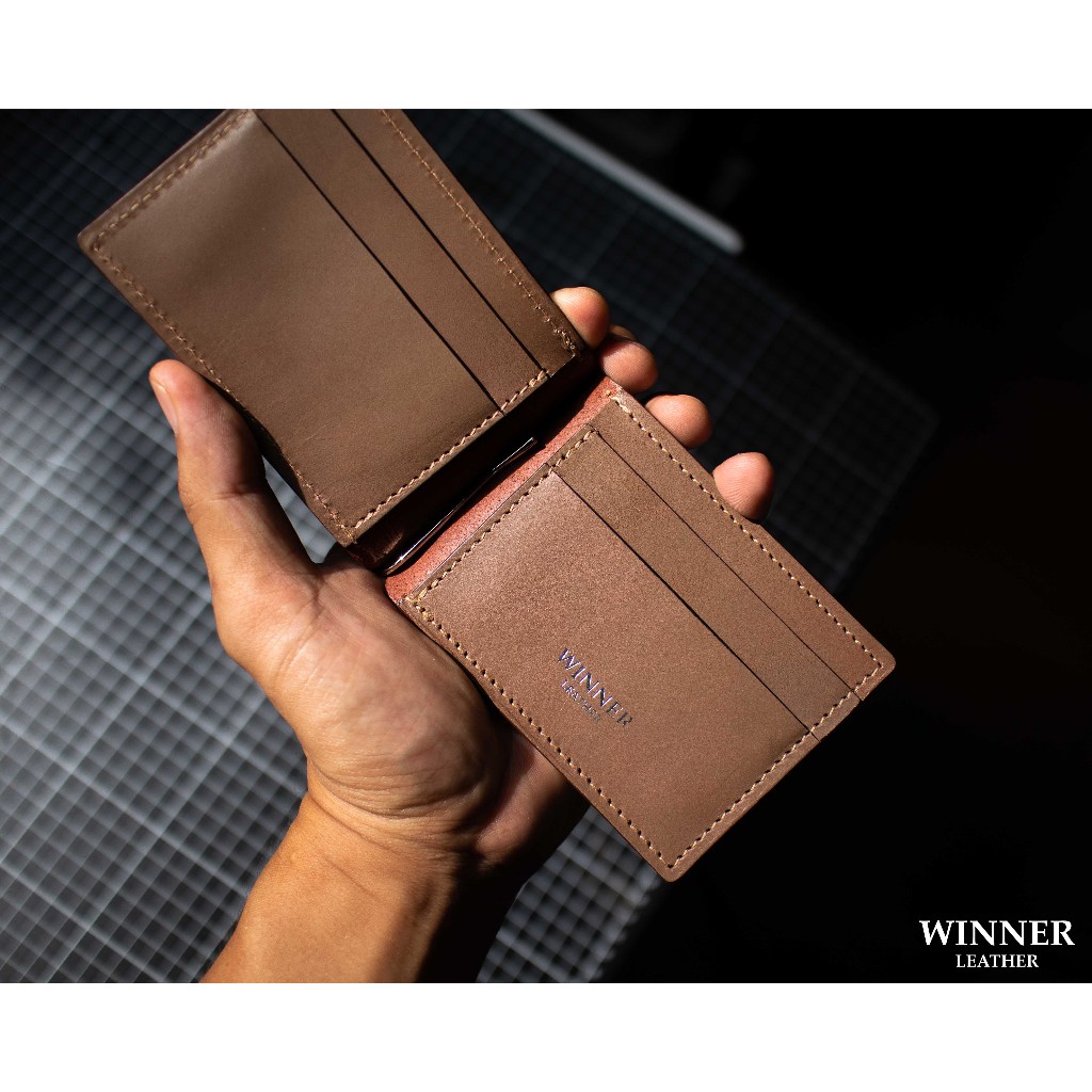 MONEY CLIP WALLET หนังแท้ กระเป๋าสตางค์คลิปหนีบแบงค์ กระเป๋าสตางค์หนังแท้ สลักชื่อฟรี ราคา ถูกที่สุด ดีลบีเคเค แกลเลอรีภาพที่ 8
