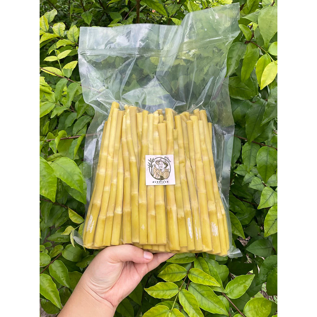 แขนงหน่อไม้ไผ่หวานสดต้มสุก(หน่อจิ๊ว) 500g*4แพค = 2กิโลกรัม.