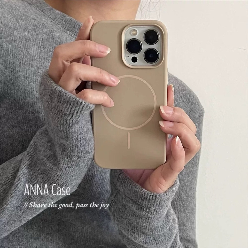 Littlepink | I7P-16PROMAX เคสซิลิโคน แม่เหล็ก ชาร์จไร้สาย Magnatic Wireless Silicone Case