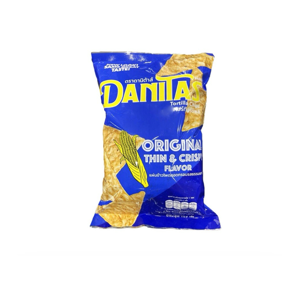 Danitas Torilla Chips Original/Chilli BBQ/Corn chips Nacho Cheese 180g ดานิต้าส์ ทอร์ริล่าชิฟส์ ข้าว