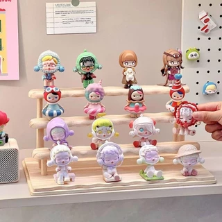 【พร้อมส่ง】ชั้นวางโมเดลไม้ ชั้นวาง Art Toy Popmart Labubu ชั้นวางฟิกเกอร์ ฐานเป็นไม้ แข็งแรง ตั้งโชว์ของสะสม ประกอบง่าย