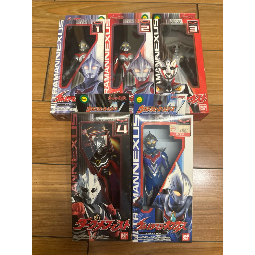 Ultraman Soft Nexus Series 5 ตัวครบ สมบูรณ์พร้อมกล่องสวยงาม ของแท้จากญี่ปุ่น พร้อมส่ง bandai 5 ตัว