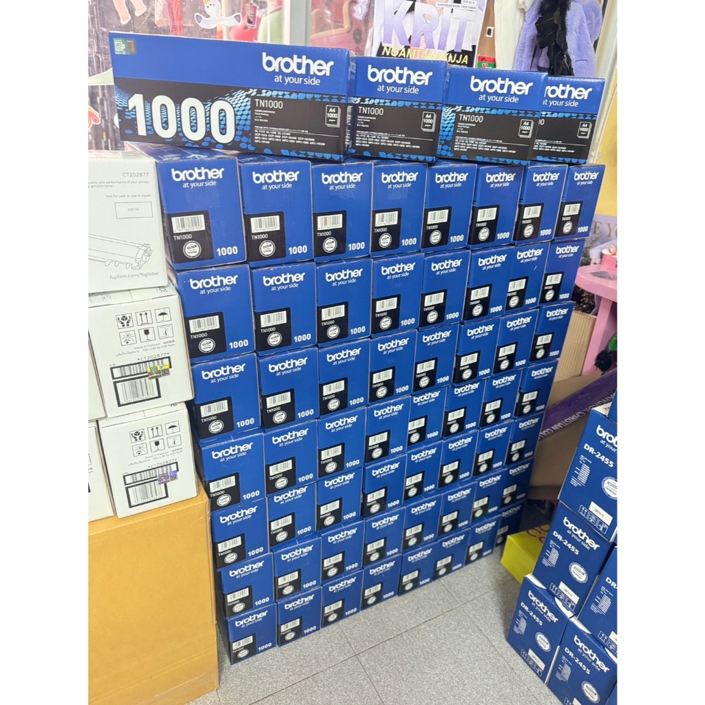 ตลับหมึก โทนเนอร์  TN1000 สีดำ Brother (ของแท้100%) พร้อมส่ง ทันที  ตัวเลือก : หมึกแท้ / เทียบเท่า - รูปที่ 2