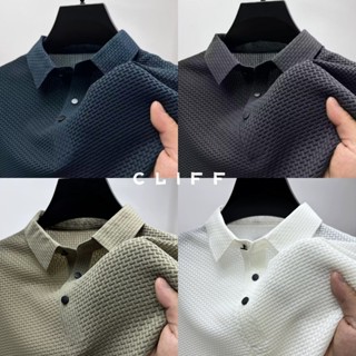 CLIFF เสื้อโปโลผู้ชาย เย็น ระบายอากาศได้ดีใส่สบาย ธุรกิจผู้ใ…