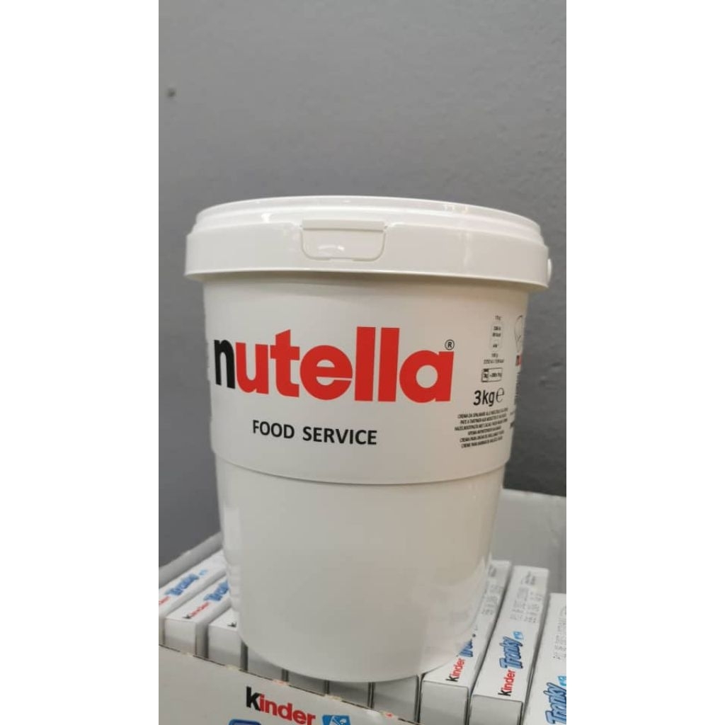 Nutella Spread 3 Kg.แยมนูเทลล่า3กก.(แบบถัง)Exp08/11/2025