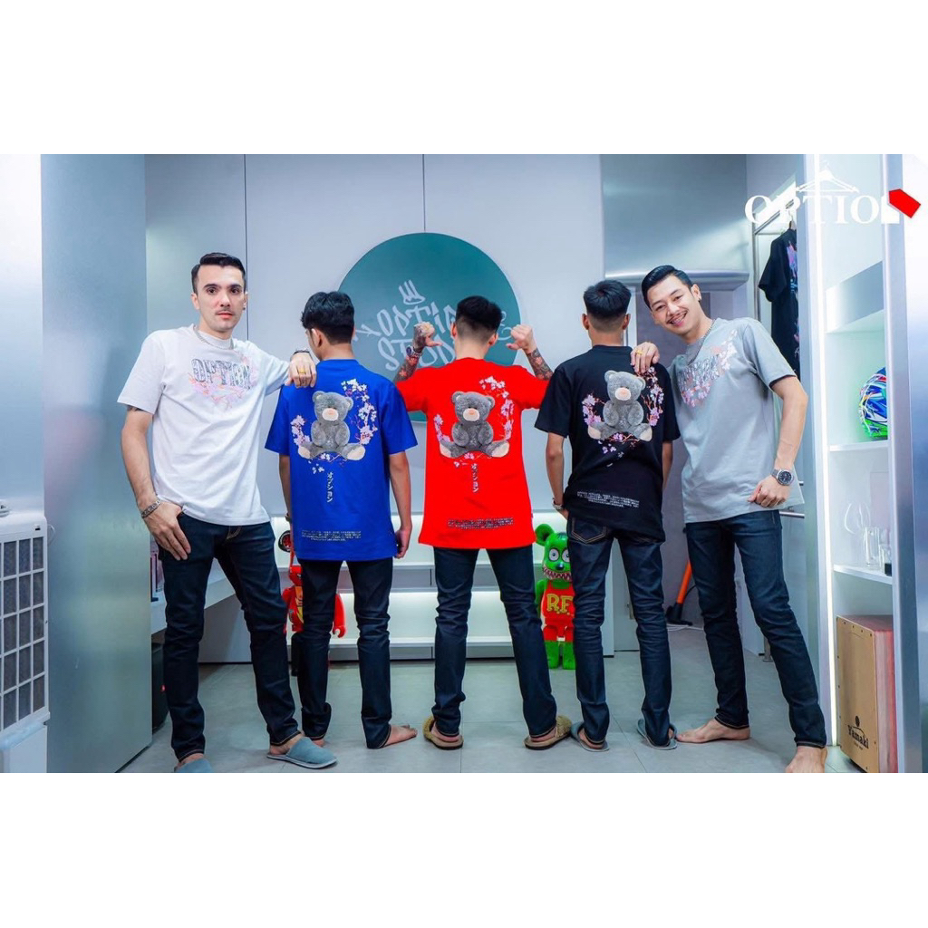 เสื้อ Option bear Sakura UV 🧸☀️🌸 ( ออกแดดแล้วเปลี่ยนสีได้ )