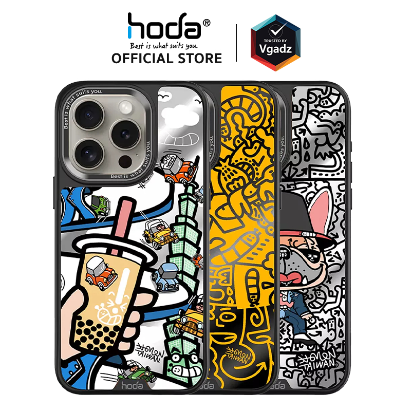 Hoda x Mido เคสสำหรับ iPhone 15 Pro / 15 Pro Max รุ่น Diverse Case Military Standard wMagnet (Mirror Glass Back Plate)