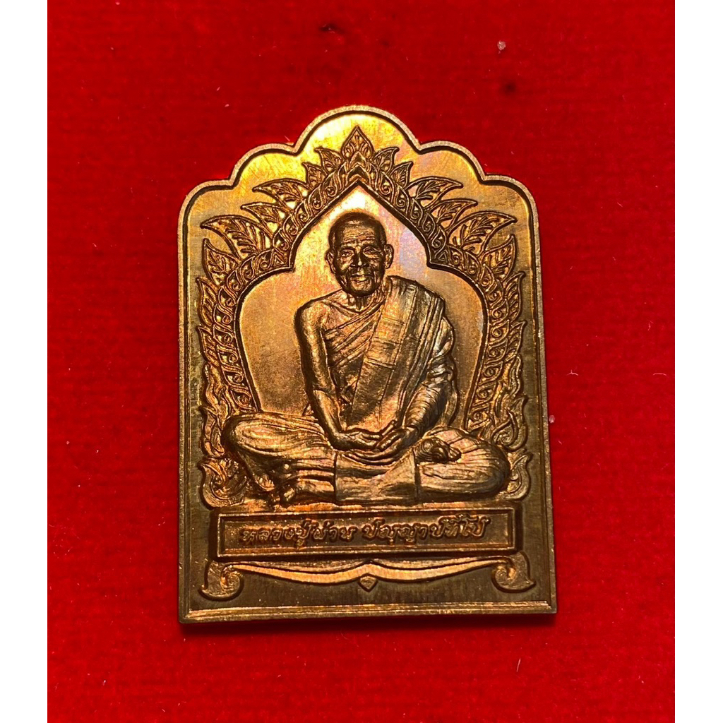 เหรียญหลวงปู่ผ่าน ปัญญาปทีโป รุ่น 30 ซุ้มเรือนแก้ว เนื้อทองแดง