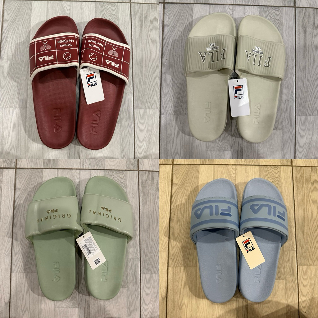 ‼️พร้อมส่ง รองเท้าแตะฟีล่า รองเท้าฟีล่า ป้ายห้อย แท้100%