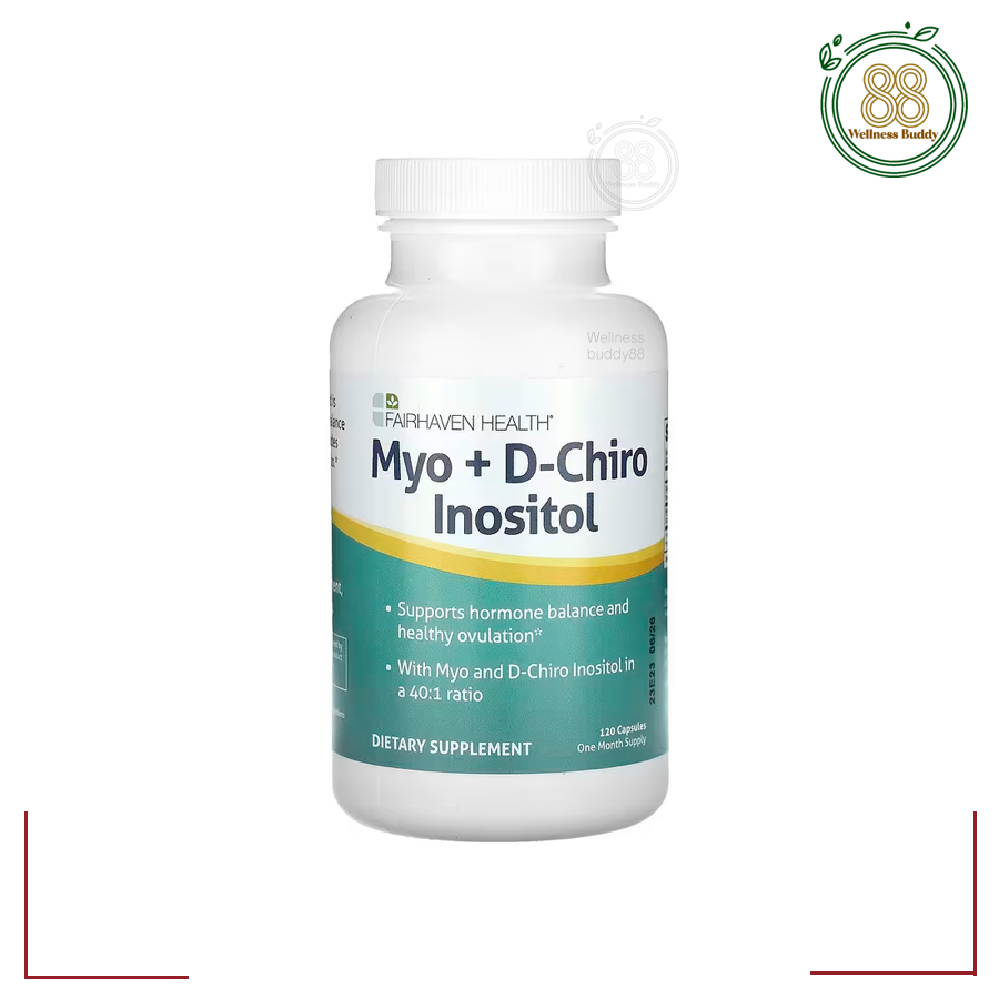 Fairhaven Health, Myo + D-Chiro Inositol, 120 Capsules