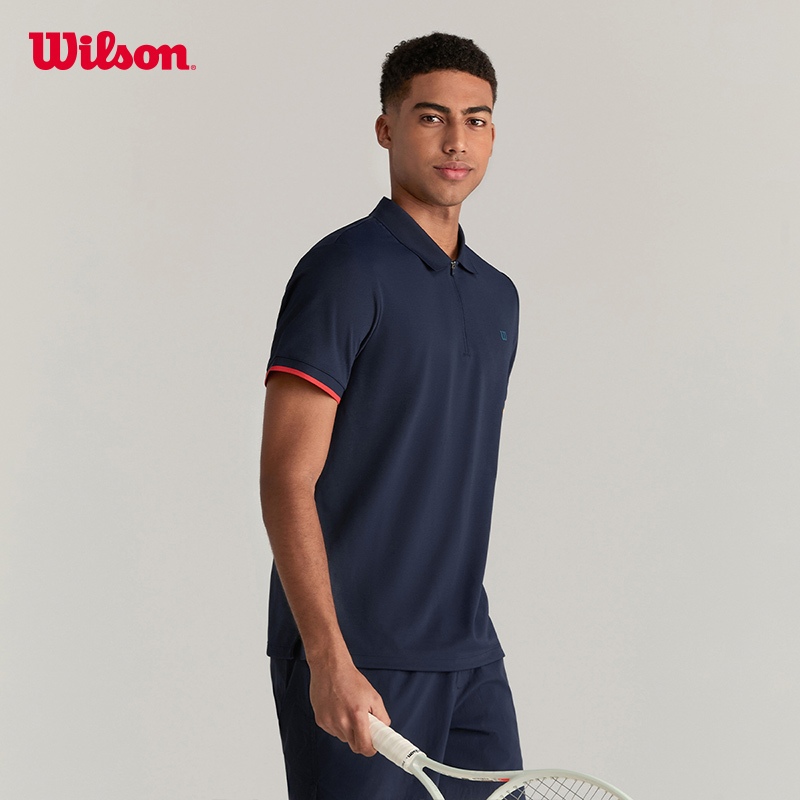 Wilson Men ON THE DAILY POLO เสื้อโปโล WM20083512DBC Official Store ราคา ถูกที่สุด ดีลบีเคเค แกลเลอรีภาพที่ 2