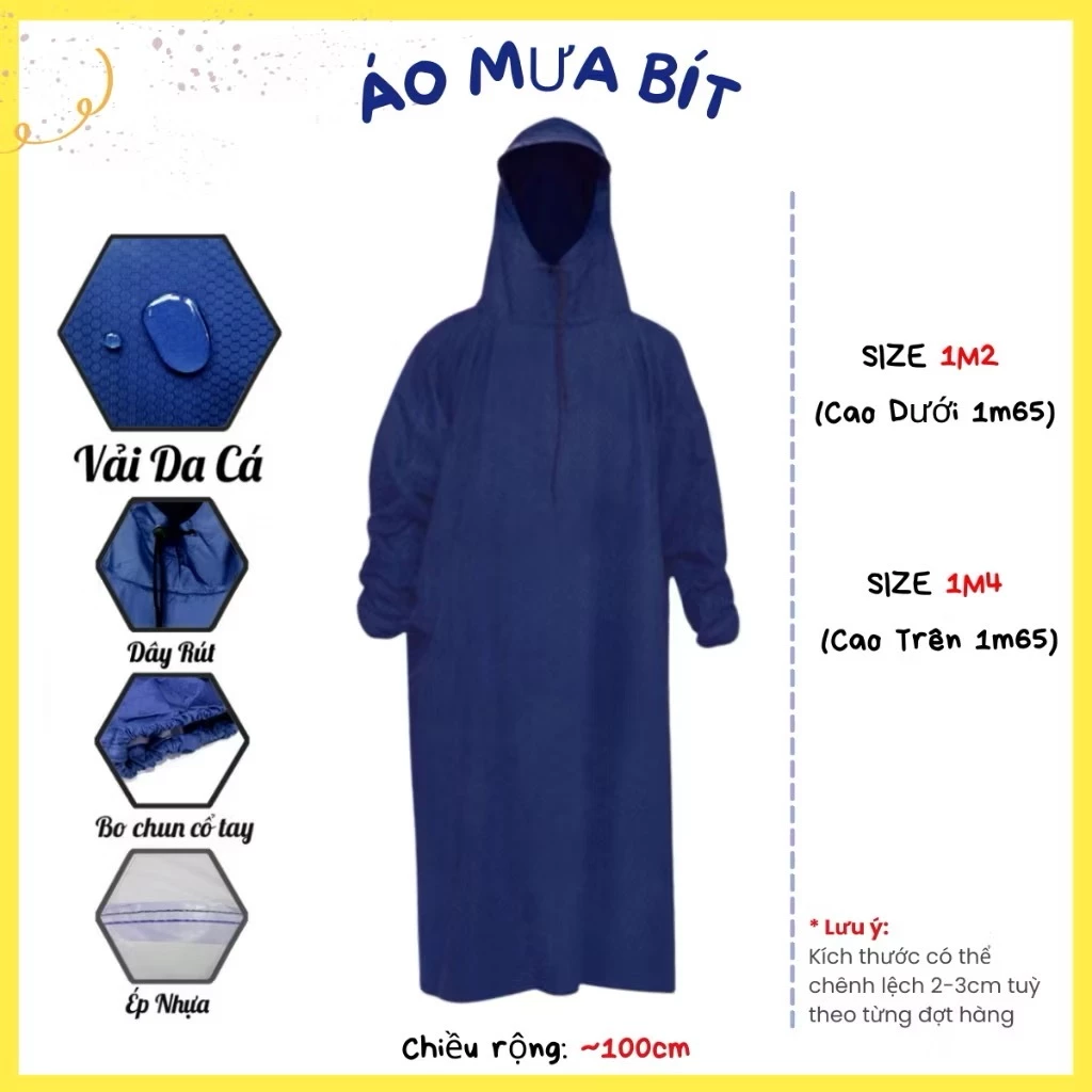 เสื้อกันฝนผู้ใหญ่ แขนยาวจั๊ม ผ้าหนา กันน้ำ หลายสี thumbnail 7
