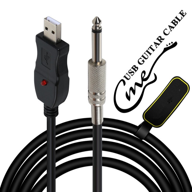 Guitar to USB Interface Link Connection Instrument Cable