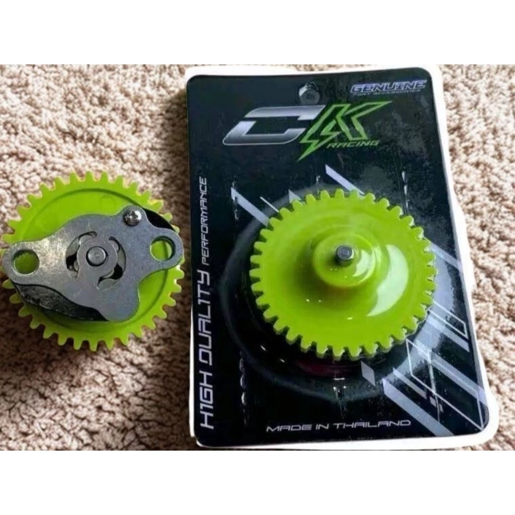 ปั๊มน้ำมันเครื่องแต่งเฟืองเขียว LEAD/PCX160/GIORNO งานCK thumbnail 4