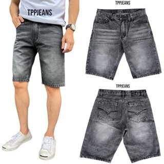 JEANSEXPRESS Grey Shorts Men's กางเกงยีนส์ขาสั้นชาย สีเทาฟอก…