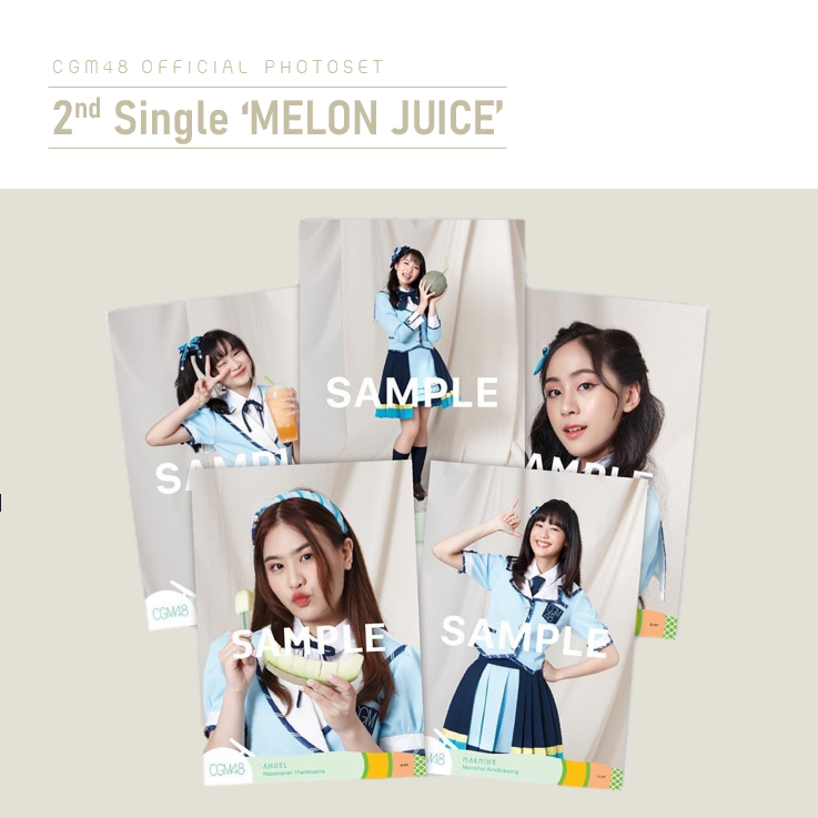 [ใบเศษ][1/2] CGM48 Photoset set 5 Melon Juice เมล่อน