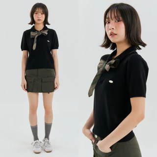 (พร้อมส่ง)Bemingtop909(S-XL)-Cody Half-Zip Polo – เสื้อโปโลไหมพรมคอซิป เนื้อผ้าถักแน่นแต่นุ่ม