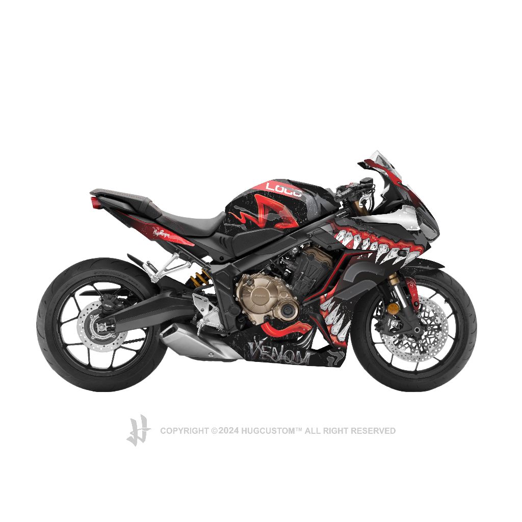Hugsticker สติ๊กเกอร์ CBR650R ลายเวน่อม (Venom V.2)