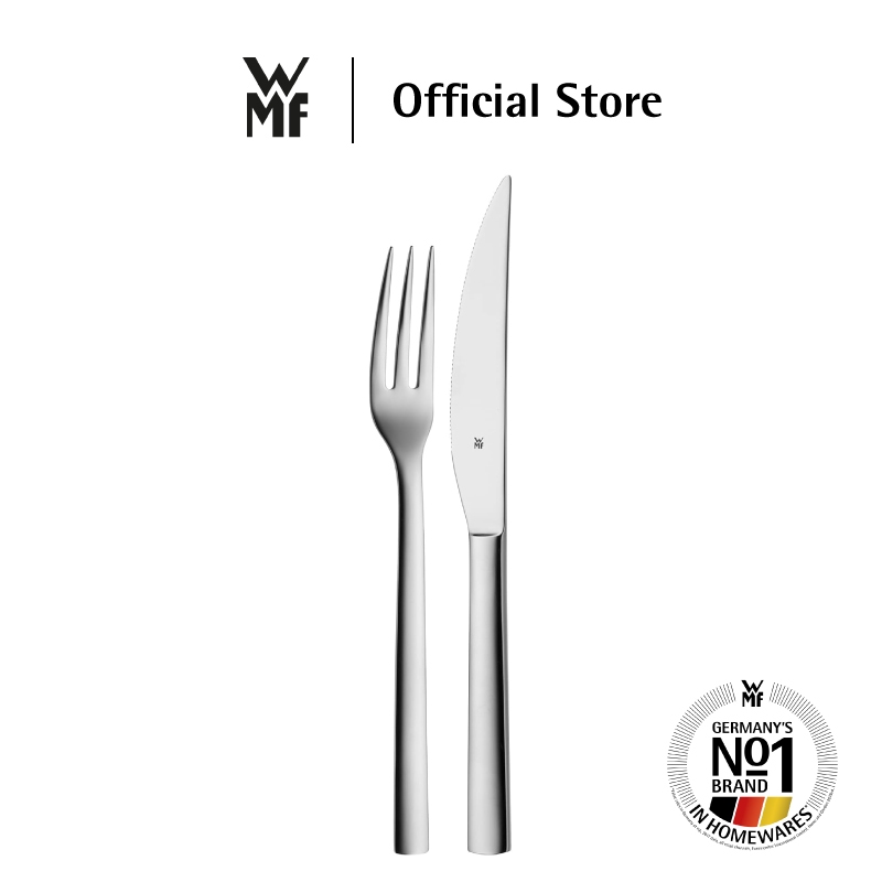 WMF Steak knife and fork set Nuova ชุดส้อมและมีดสเต็กสแตนเลส 2 ชิ้น รุ่นนูโอวา