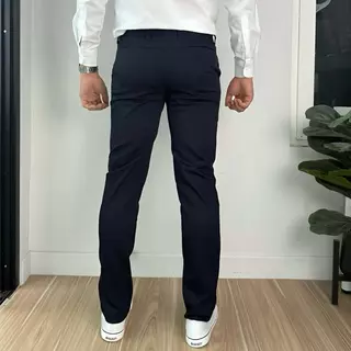 กางเกงสแล็คผู้ชายทรงขาเดฟผ้ายืด ใส่ทำงาน ใส่เรียนผ้าเสริท