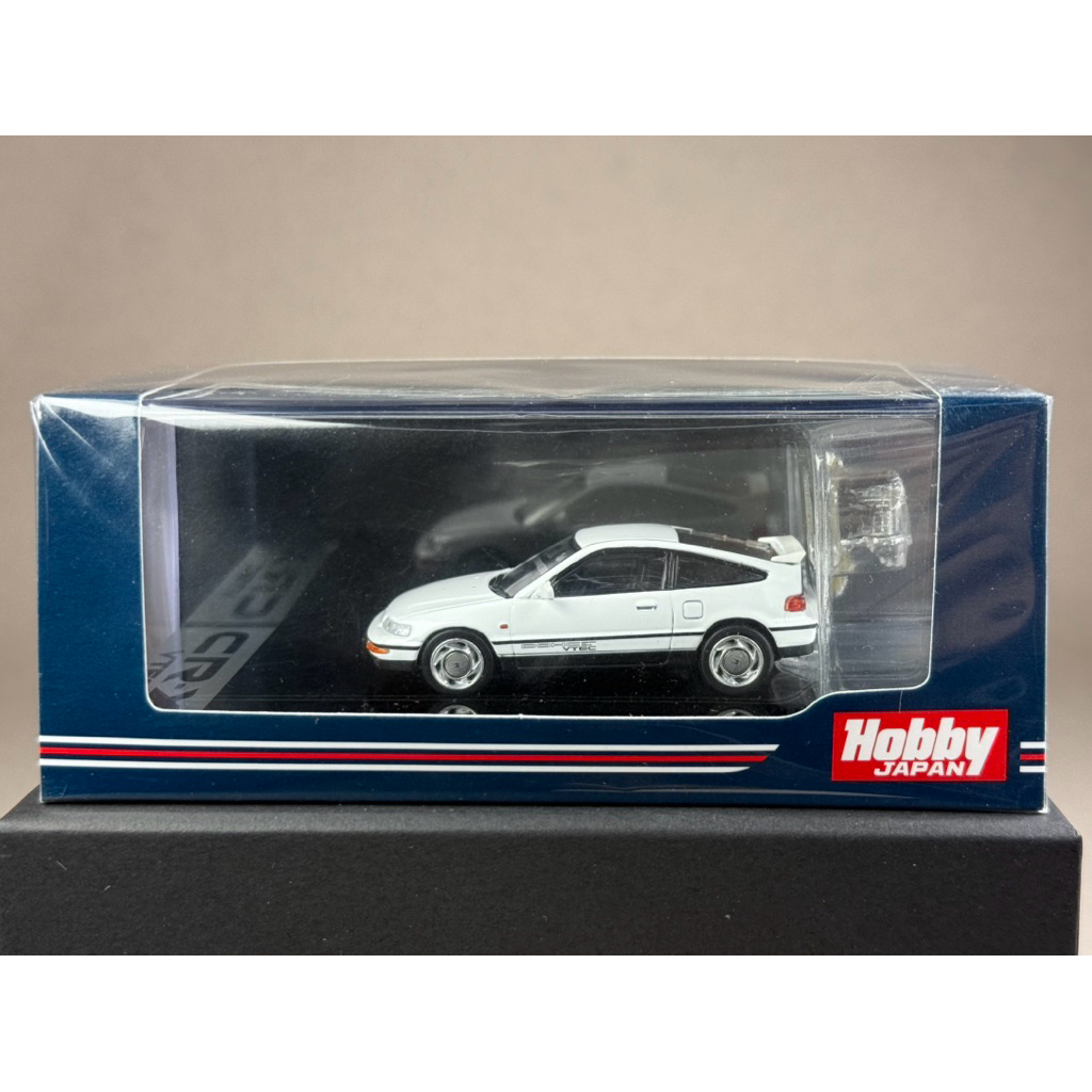 🔹Honda CR-X SiR EF8 1989 w/ Engine display model White HJ642005W Scale 1:64 ยี่ห้อ Hobby Japan