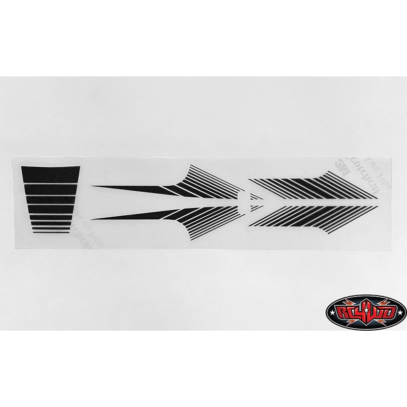 RC4WD Classic Stripes for 1985 4Runner Sheet (Black) Z-B0211
