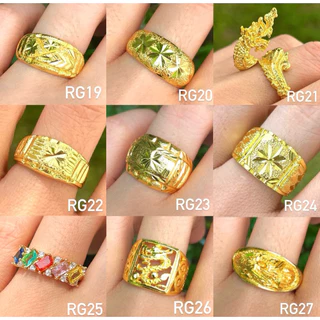 แหวนทองเหมือนแท้ลายผู้ชาย พญานาค มังกร ราคาถูกที่สุด