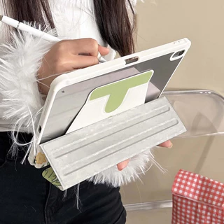 🔥พร้อมส่ง🔥เคส iPad Gen12 Gen11 Air8 11/13 ที่ใส่ปากกา ลูกแมวว่ายน้ำ เคสiPadหมุน 360° Air6 Gen10 Air5
