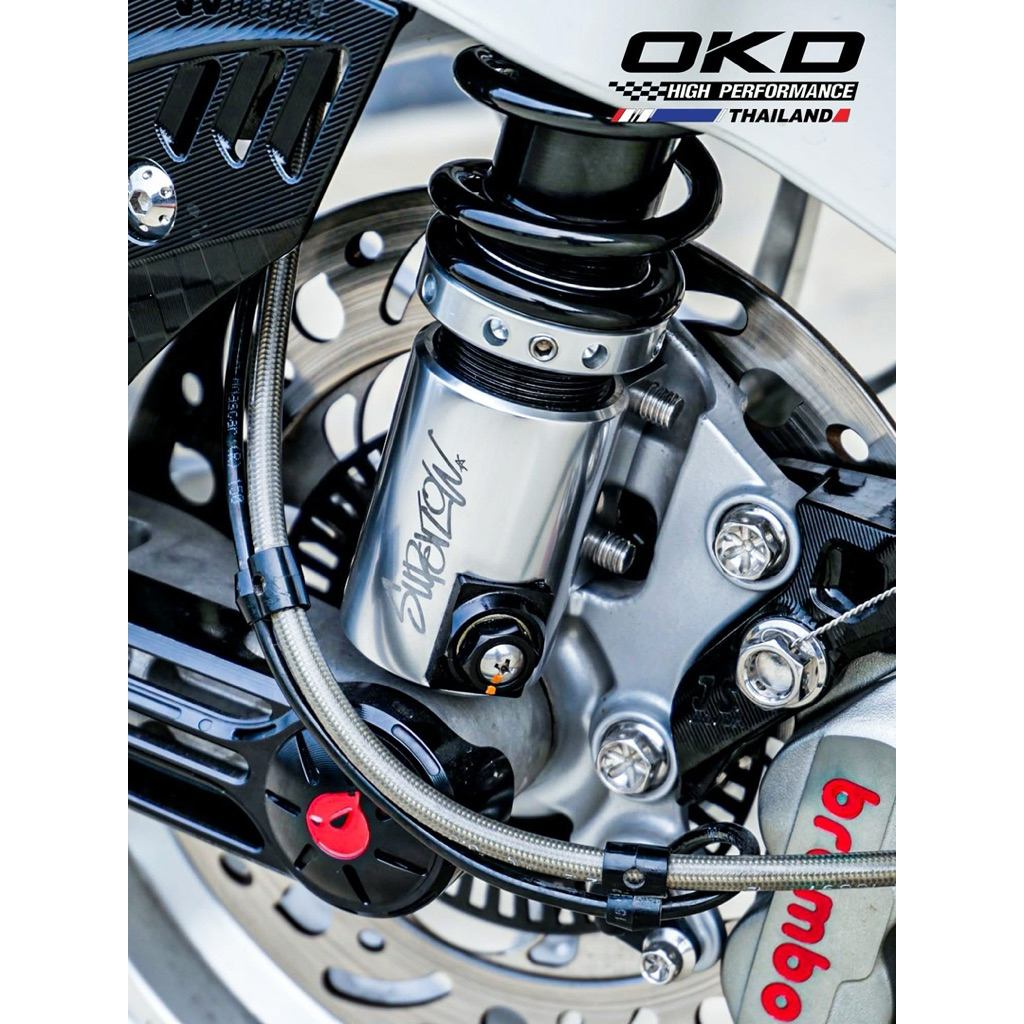โช๊คอัพ OKD Superlow V3 โหลด 2 นิ้ว สำหรับ Vespa Sprint / Primavera / LX125 / S125 / GTS / GTV โช๊ค 
