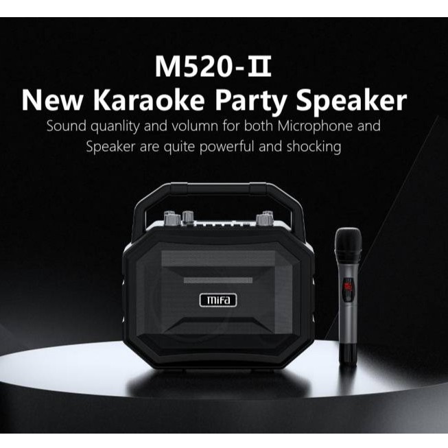 MIFA ลำโพงพกพา BLUETOOTH SPEAKER 4.2 KARAOKE WITH MIC รุ่น M520