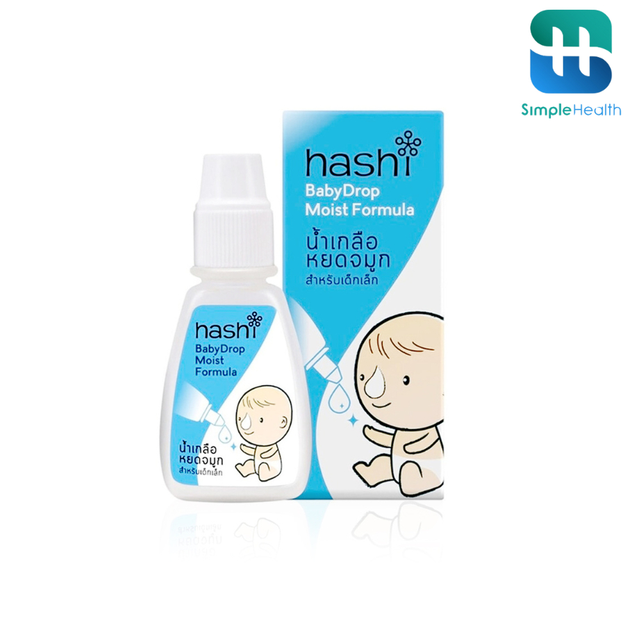 Simple health TH น้ำเกลือหยดจมูก สูตรชุ่มชื้น Saline nose drops เพิ่มความชุ่มชื้นในโพรงจมูก สำหรับเด็กเล็ก
