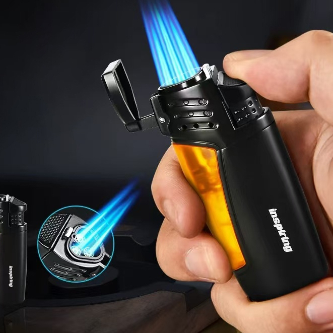 HONEST ไฟฟู่รุ่น 3หัว อุปกรณ์จุดไฟ หัวพ่นไฟ หัวพ่นแก๊ส ใช้งานได้ดี