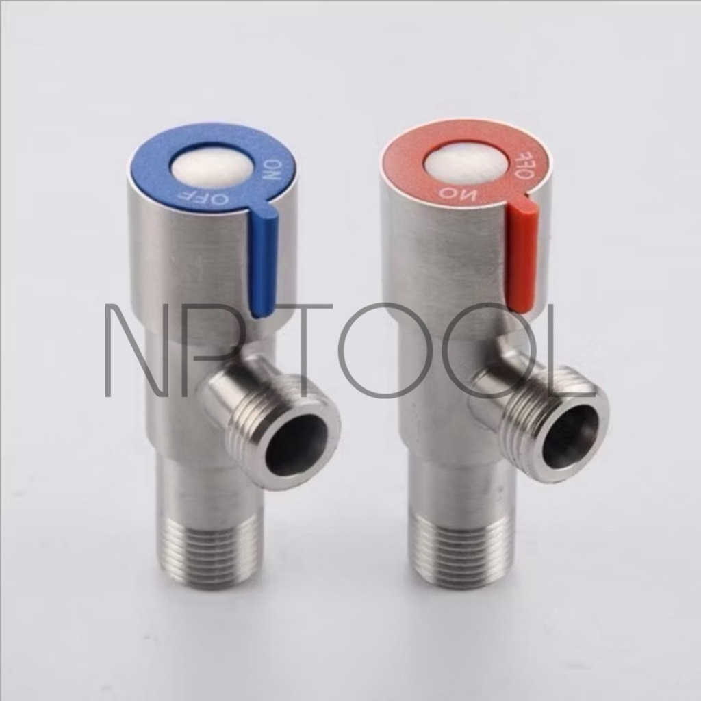 NP-121 วาล์ว วาล์นน้ำ วาล์วฝักบัว ก็อกน้ำ ก็อกฝักบัว ก็อกชักโครก สแตนเลส 304 แท้