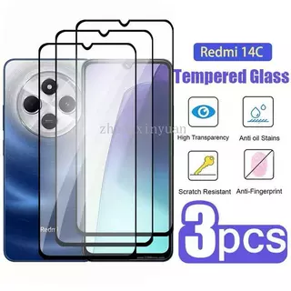 ฟิล์มกระจก เต็มจอ สำหรับ Xiaomi Redmi 14C 13C 12 12C Poco C75 C71 C65 C61 X7 Redmi Note 14 13 12 Pro Plus Redmi A3 A5