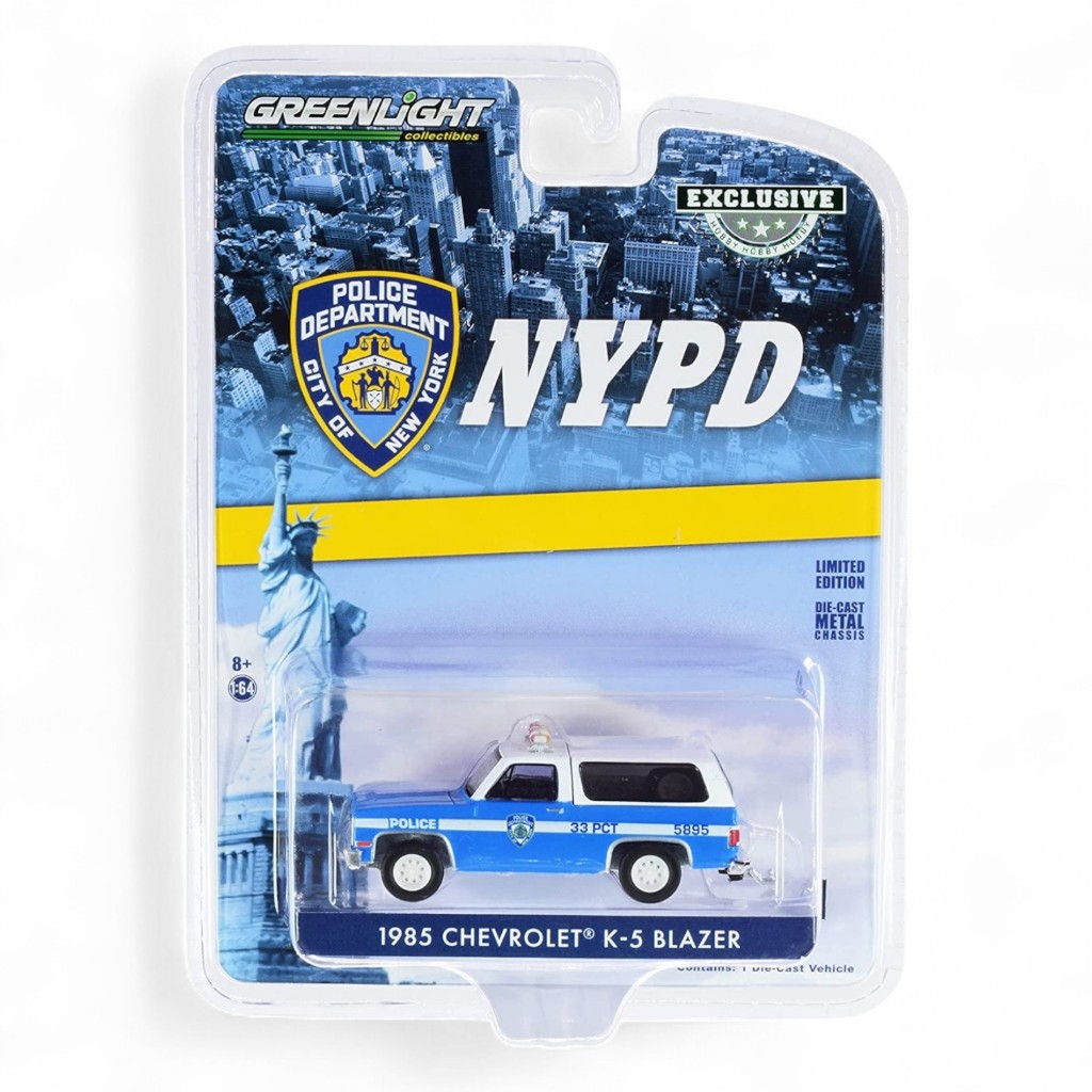Greenlight | 1985 Chevrolet K-5 Blazer NYPD สเกล 1/64 30245