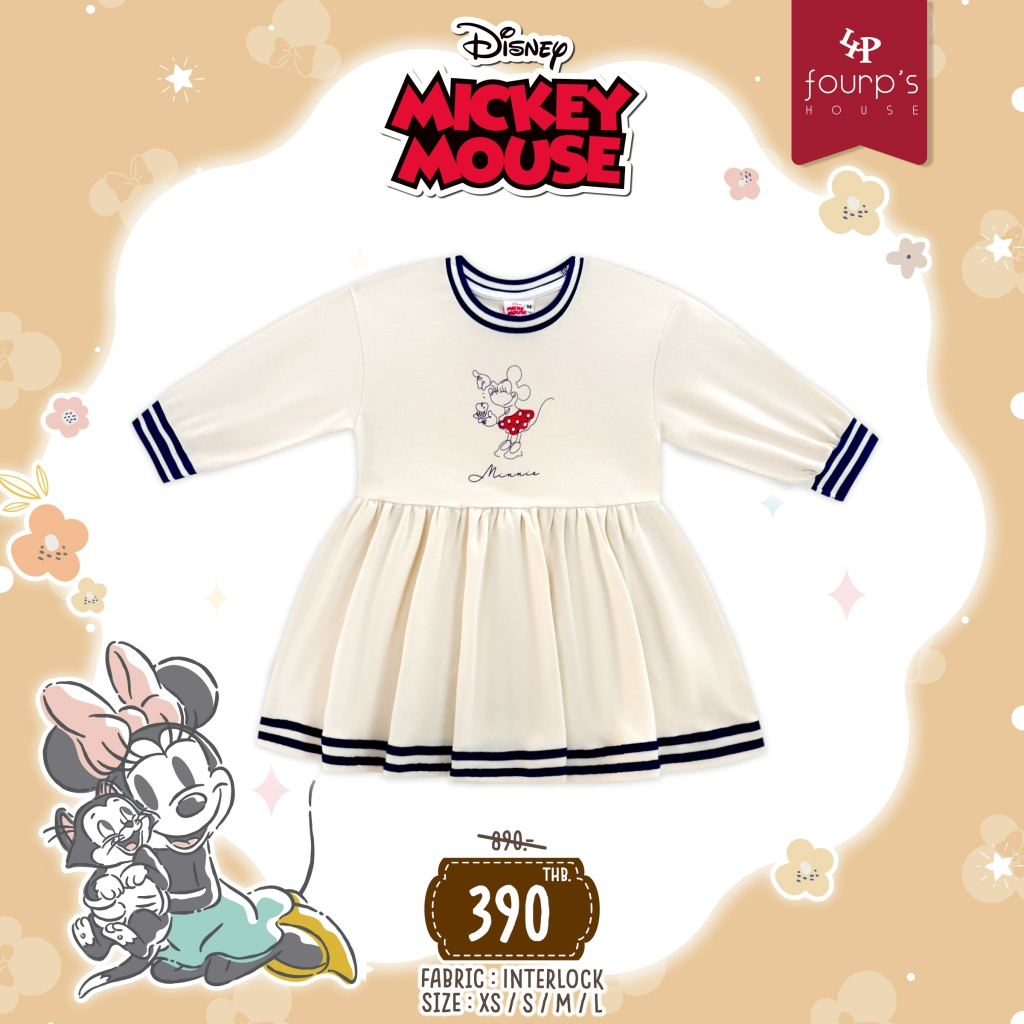 MICKEY :   152101 เดรสเด็กผู้หญิงลิขสิทธิ์แท้