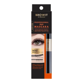 BROWIT โปรเฟสชั่นนอลดูโอ้มาสคาร่า 4+4G #เซ็กซี่แบล็ค(Y25)
