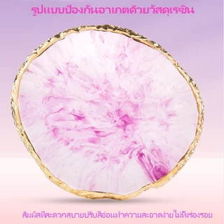 จานผสมสีเล็บ จานเรซิ่นผสมสีเจล จานสีเรซิน เรซิ่นหินอ่อน จานแก้ว อุปกรณ์สำหรับตกแต่งเล็บ