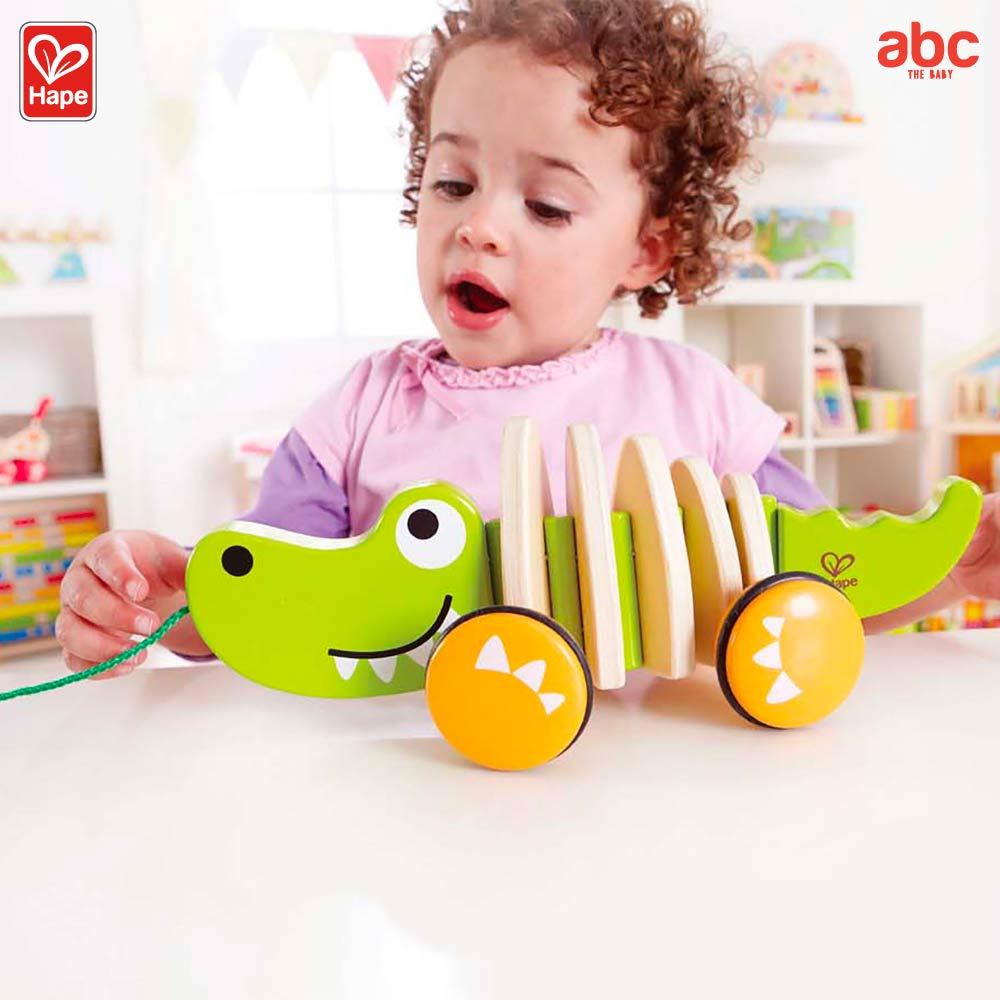 Hape ของเล่นลากจูง เจ้าจระเข้น้อย Walk-A-Long Croc ของเล่นเสริมพัฒนาการ สำหรับเด็ก 12 เดือนขึ้นไป รูปที่ 2