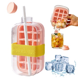 ขวดน้ำ + แม่พิมพ์น้ำแข็ง 2 in 1 ❄️ ความจุ 500/800ml พกพาง่าย…