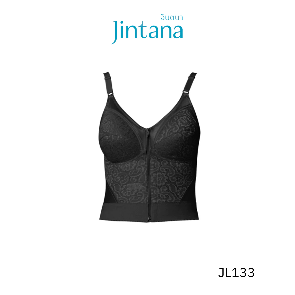 Jintana เสื้อชั้นในกระชับสัดส่วนรุ่น Basic รหัส JL133 สีดำ เสื้อในเต็มตัว กระชับ เก็บเนื้อส่วนเกิน