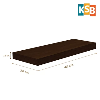 KSB ชั้นวางของติดผนัง มินิมอล ขอบบาง กว้าง 20 x ยาว 40 ซม. แข็งแรง คุณภาพสูง รับประกัน 1 ปี