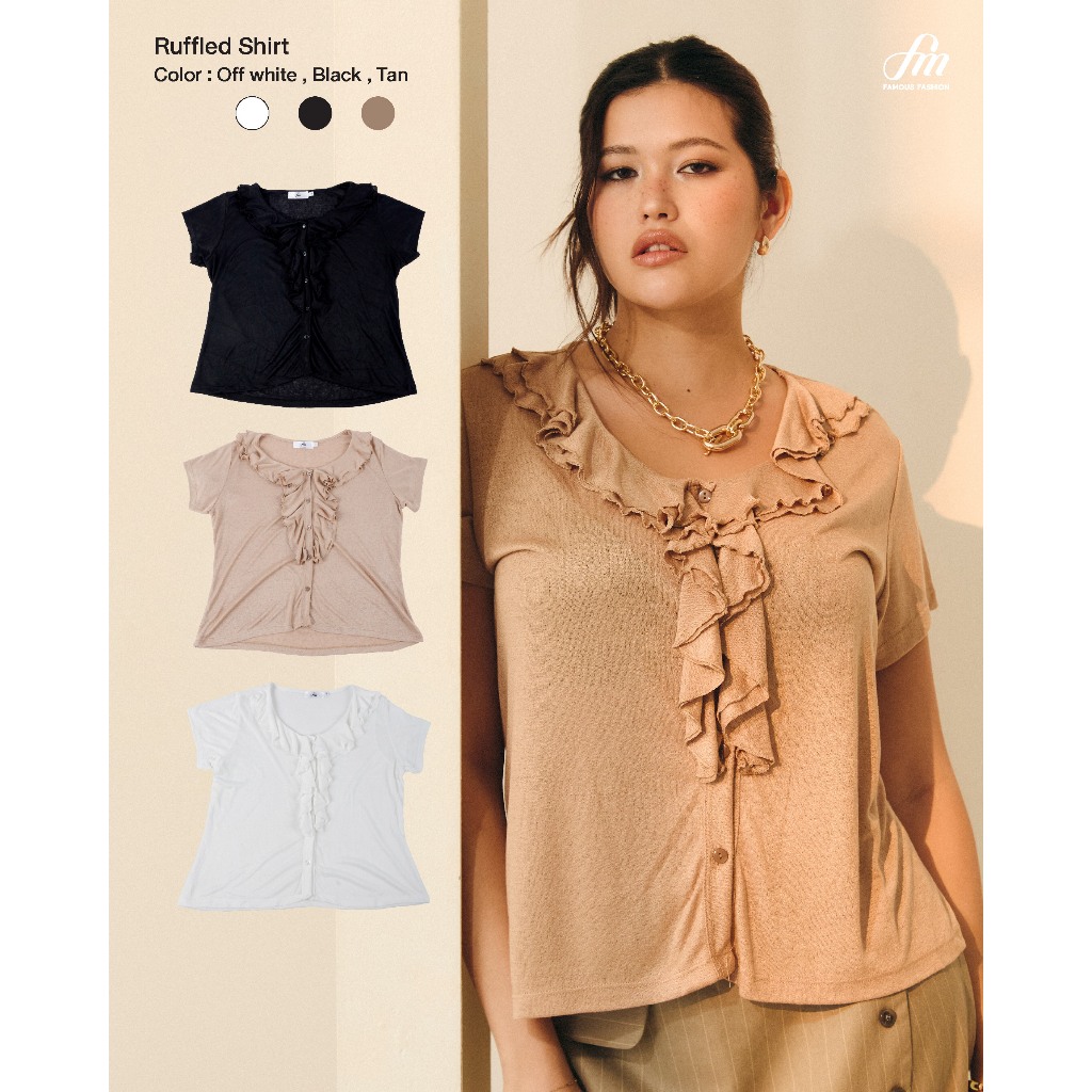 Ruffled Shirt #FMBL-F1T019