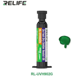 กาวUV RELIFE RL-UVH902 เป็นน้ำยามาส์กบัดกรีแบบแห้งเร็วที่ใช้แสง UV